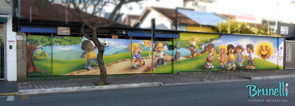 decorao de fachada para escola infantil
