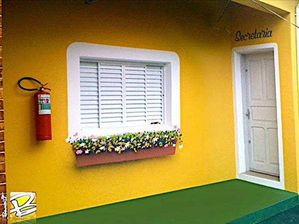 Escola peraltina pintura em secretaria