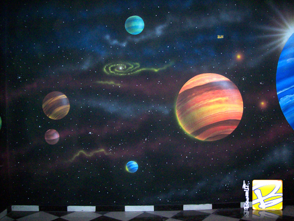 grafite de planetas