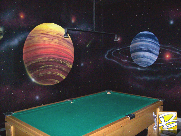 grafite de planetas