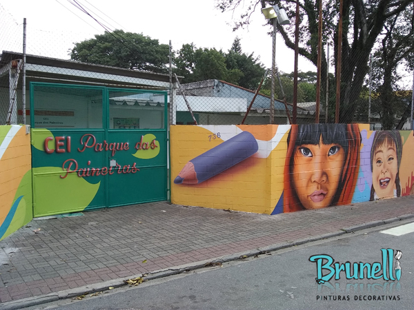 Grafites em escolas infantis