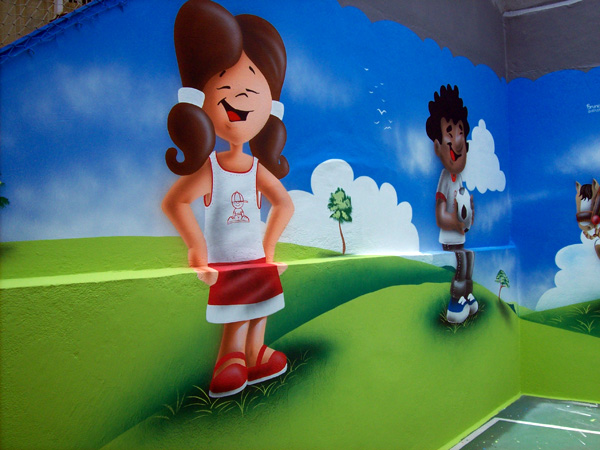 Escola Peraltinha pintura interna 2007