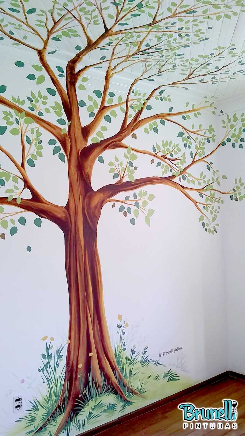 Pintura de rvore em parede