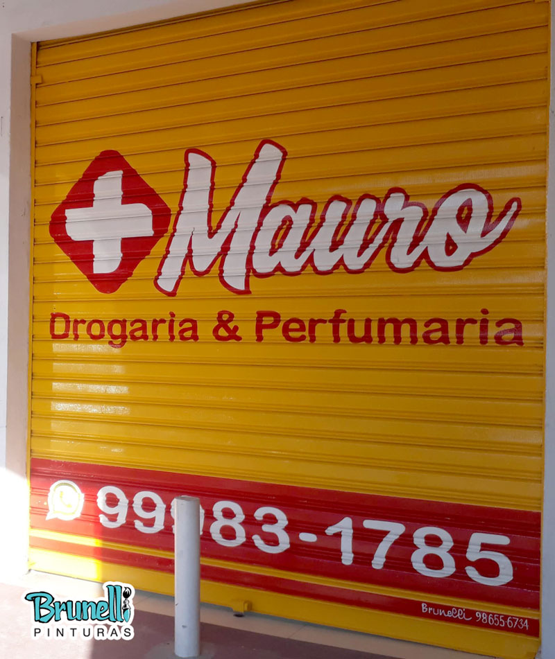 Pintura de porta de ao em farmcias