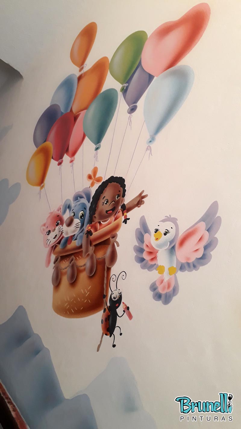 Pintura decorativa para escola infantil