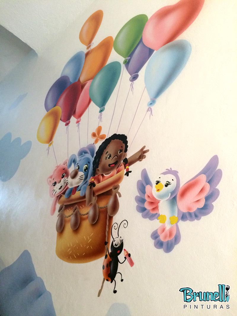 Pintura decorativa para escola infantil