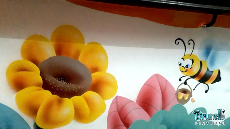 Pintura decorativa para escola infantil