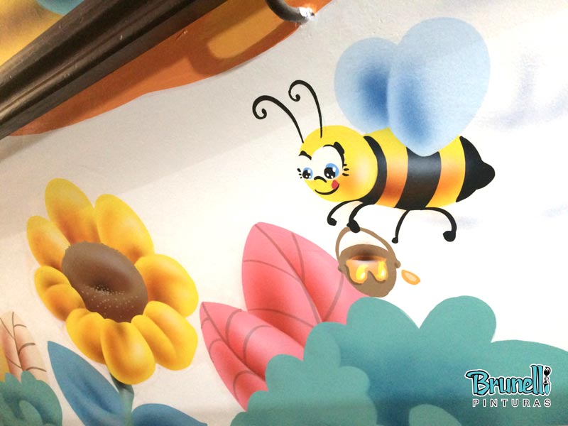 Pintura decorativa para escola infantil