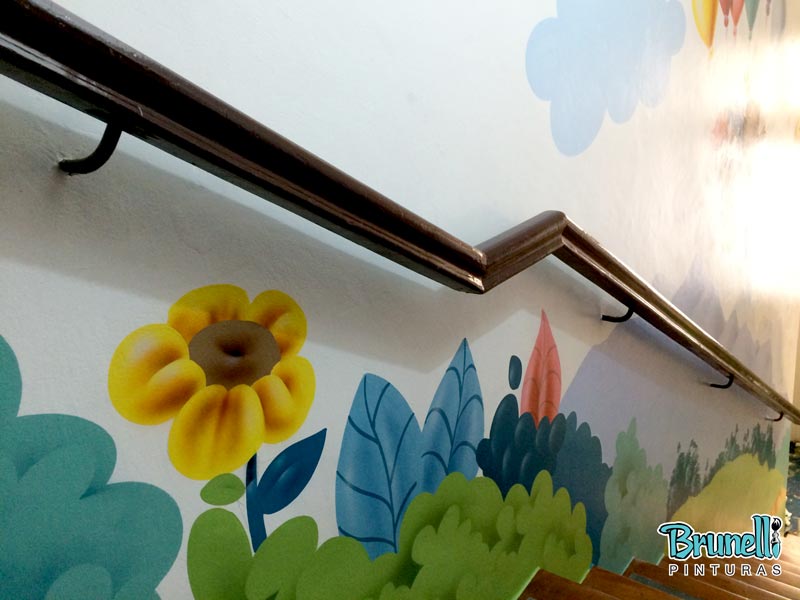 Pintura decorativa para escola infantil