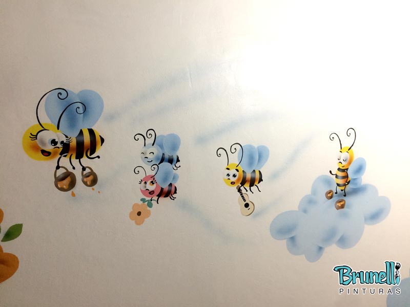 Pintura decorativa para escola infantil