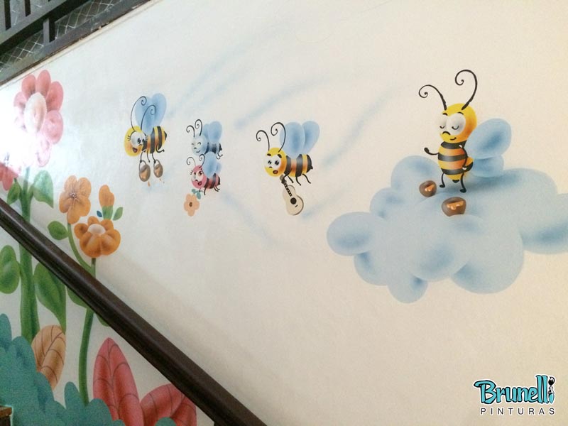 Pintura decorativa para escola infantil