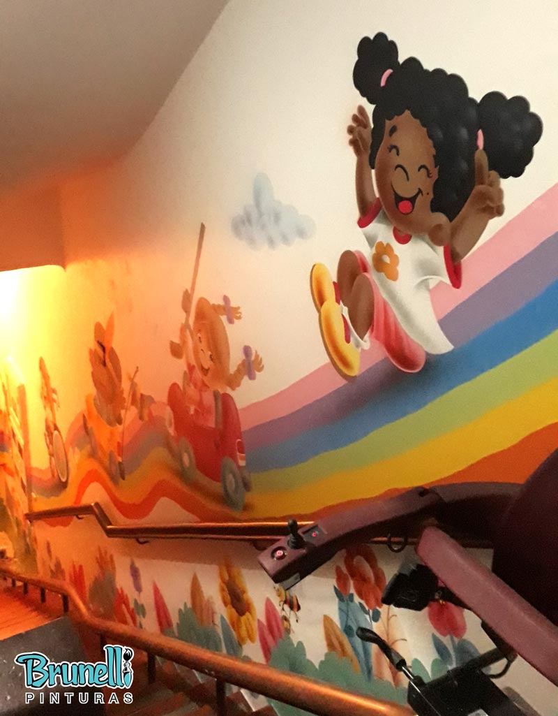Pintura decorativa para escola infantil