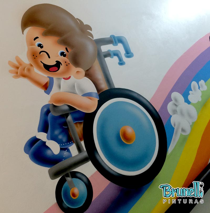 Pintura decorativa para escola infantil