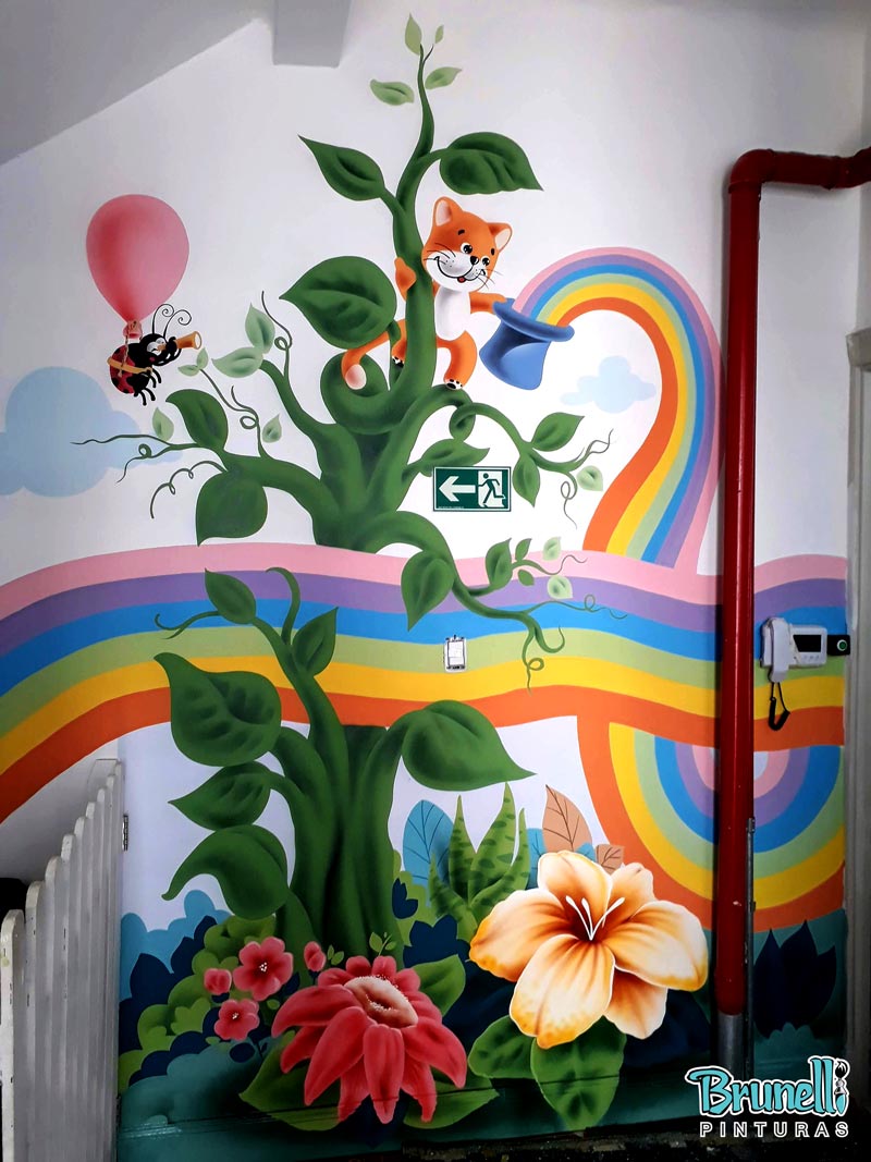 Pintura decorativa para escola infantil
