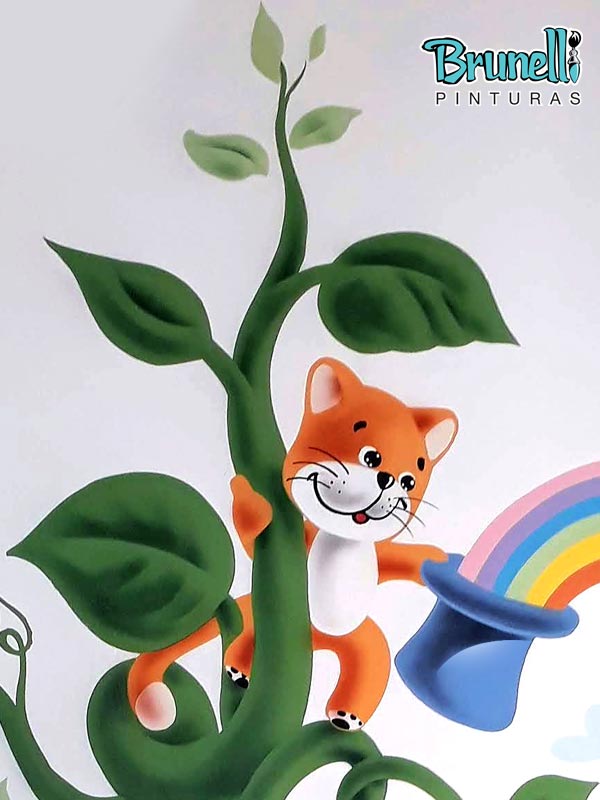 Pintura decorativa para escola infantil
