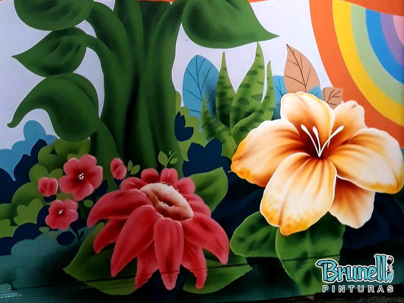 Pintura decorativa para escola infantil