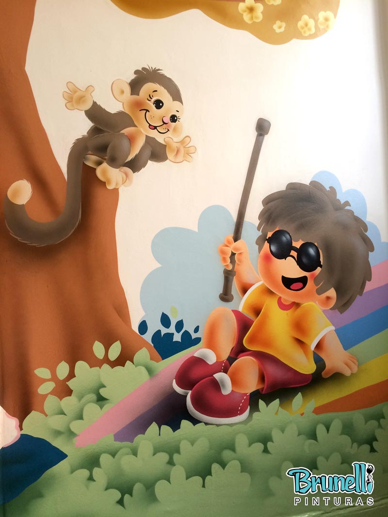 Pintura decorativa para escola infantil