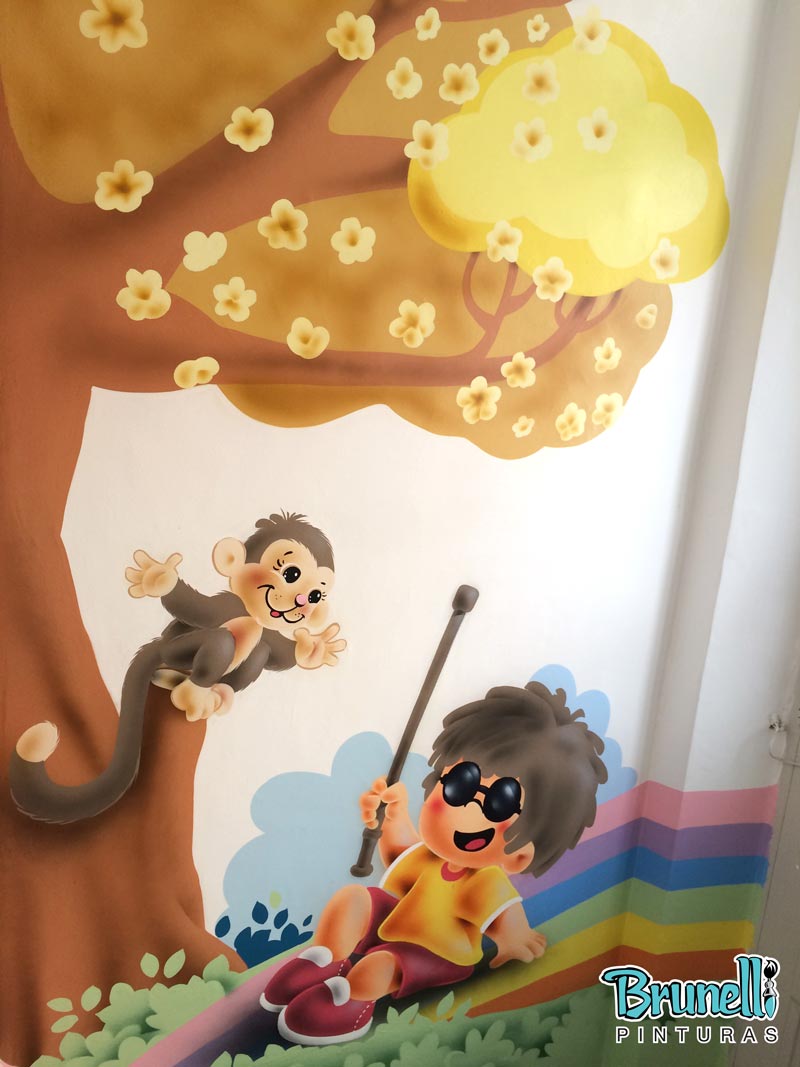 Pintura decorativa para escola infantil
