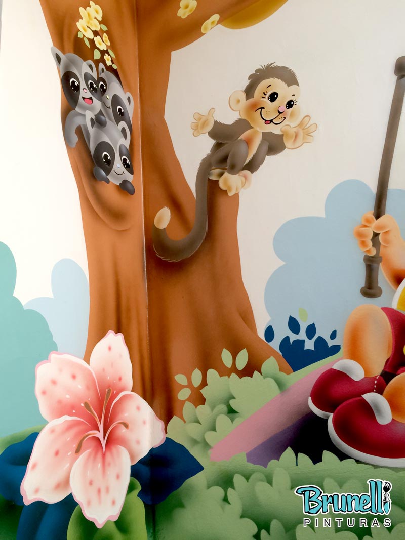 Pintura decorativa para escola infantil