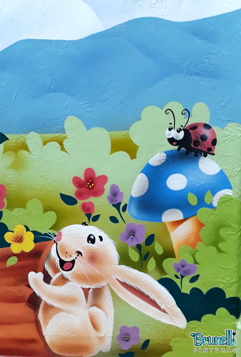 Pintura em escola infantil