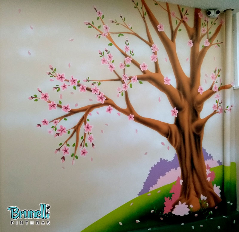 pinturas decorativas em paredes para escolas infantis