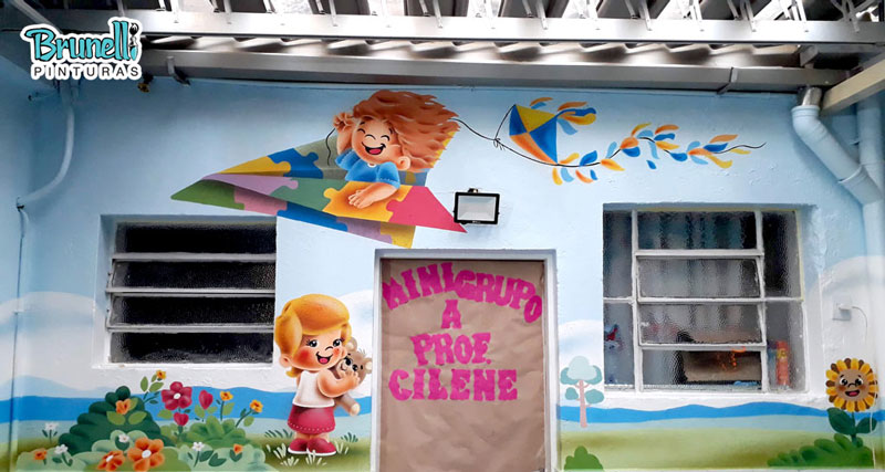 Pinturas decorativas para Escolas Infantis