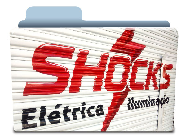 letreiros em portas de enrolar